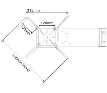Multibrackets M Projector Mount Short Throw Deluxe 600-1300