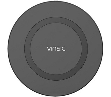 Vinsic Vinsic 3 Coil Qi Charger/Draadloze Lader 5W Stand - Zwart