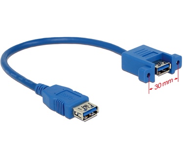 Delock 0.25m 2xUSB3.0-A