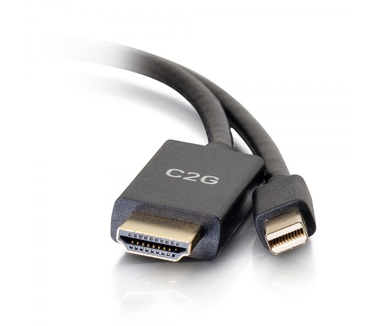 CablesToGo 10ft Mini DisplayPort[TM] Mannelijk naar HDMI[R] Mannelijke Passieve Adapterkabel - 4K 30Hz