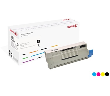 Xerox Zwarte toner cartridge. Gelijk aan Oki 44318608. Compatibel met Oki C710, C711