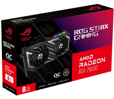 ASUS ROG Strix Radeon RX 7600 OC Edition 8GB GDDR6