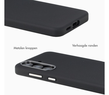 Accezz Mesh Backcover met MagSafe voor de Samsung Galaxy S25 / S24 - Zwart