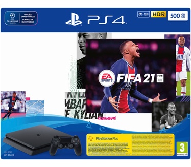 Sony PlayStation 4 Slim 500GB + FIFA 21 Zwart