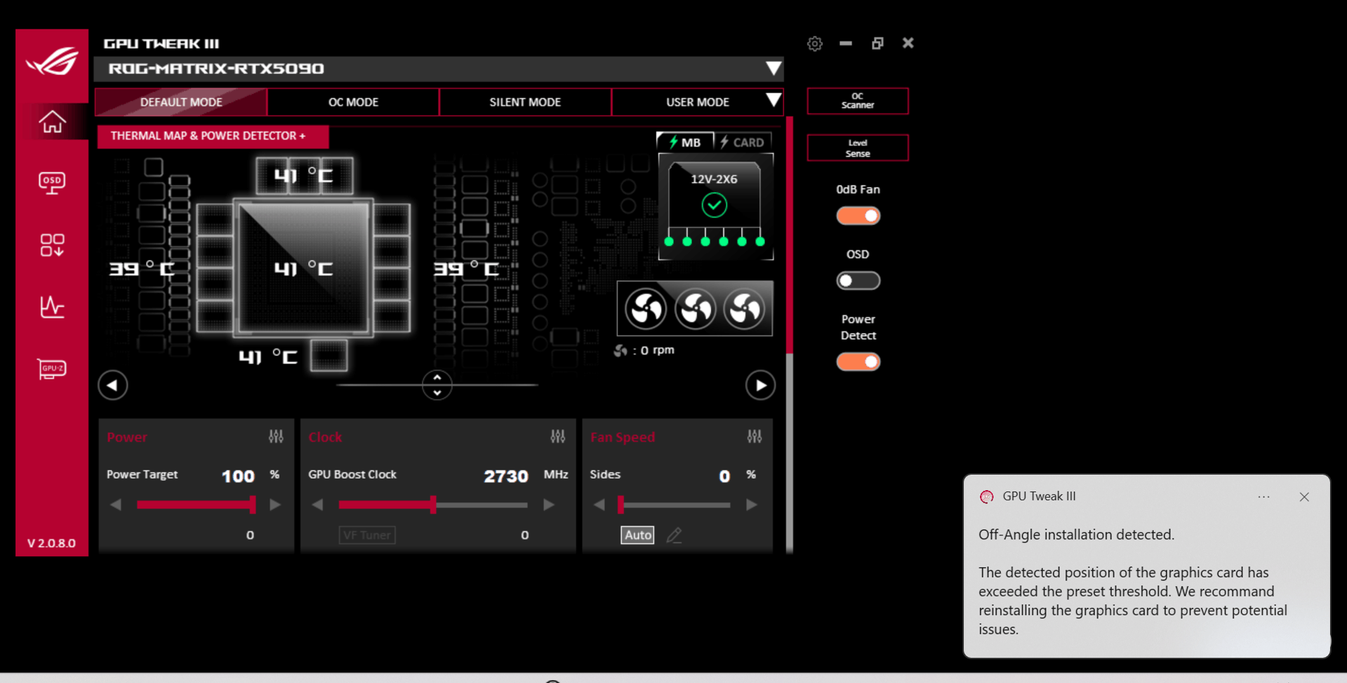 ASUS geeft ROG Astral-gpu's waterpasfunctie via Tweak III-software ...
