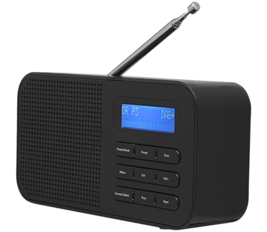 Denver DAB-42 Draagbaar Digitaal Zwart radio
