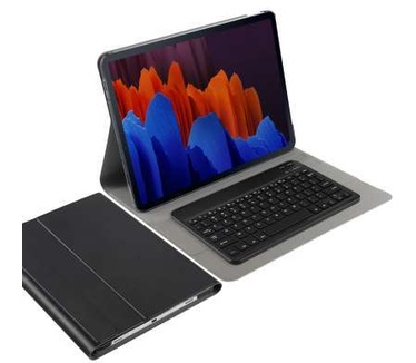 qMust Samsung Galaxy Tab S7 Plus Slimline AZERTY Bluetooth Keyboard zwart