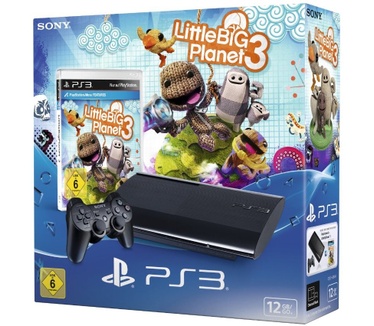Sony PlayStation 3 Slim (2012) 12GB + LittleBigPlanet 3 Zwart