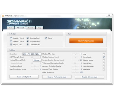Futuremark 3DMark 11 screenshot (481 pix)