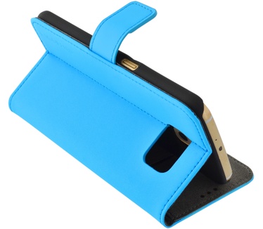 Mobiparts Premium Wallet Case Samsung Galaxy S6 Light Blue