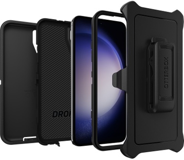 Otterbox OtterBox Defender Case voor Galaxy S23+ , Schokbestendig, Valbestendig, Ultra-robuust, Beschermhoes, 4x Getest volgens Militaire Standaard, Zwart, Geen retailverpakking