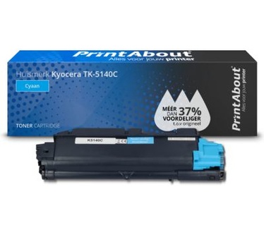 PrintAbout Huismerk Kyocera TK-5140C Toner Cyaan