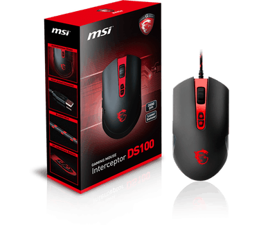 MSI Gaming Maus Interceptor DS100 - zwart