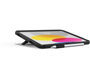 Otterbox OtterBox Defender-standaardhoes voor iPad 10th gen, schokbestendig, ultra robuuste met ingebouwde schermbeschermer, 2x getest volgens militaire standaard, Zwart