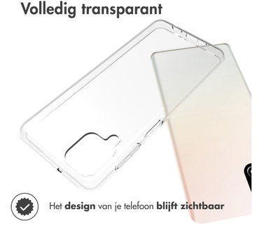 Accezz Clear Backcover Samsung Galaxy A12 - Transparant (Galaxy A12) Transparant