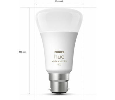 Philips Hue White & Color Ambiance B22 Bluetooth (1100 lumen, 8W)