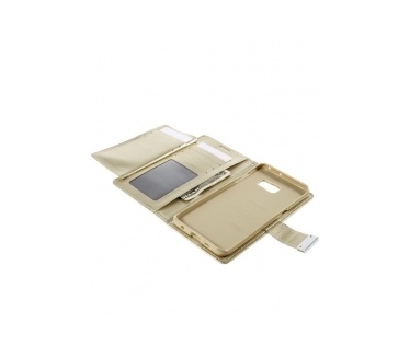 Merkloos Mercury Goospery Wallet Case Samsung Galaxy S6 Edge Plus Goud