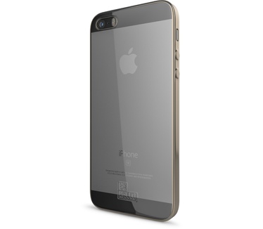 BeHello iPhone 5 / 5S / SE Gel Case Transparent Chrome Edge Gold