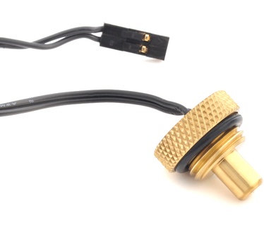 Bitspower G1/4" Temperature Sensor Stop Fitting Geel
