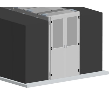 Emerson Dcc containment double door, for aisle width 1200mm, for rack height 2200mm, including
