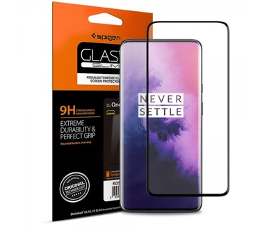 Spigen Full Cover Glass Screenprotector Black OnePlus 7 Pro(7 Pro)