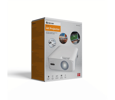Denver Beamer - 4K 3840x2160P - 400 ANSI Lumen - Projector - Thuisbioscoop - HDMI - USB-C - PR4300