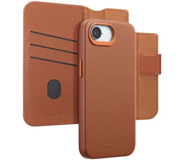 Accezz Leather Bookcase 2-in-1 met MagSafe