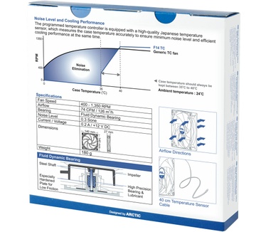 Arctic F14 TC - Temperature Controlled Case Fan