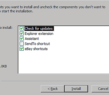 Unlocker 1.8.6 - installatiescherm met reclame