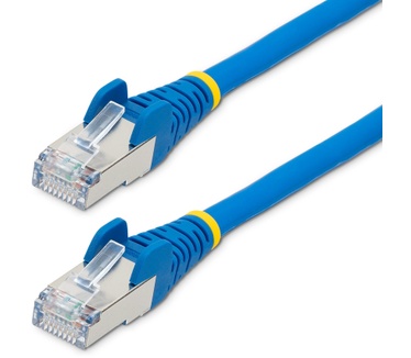 Startech.com 3m CAT6a Ethernet Kabel, Blauw, Low Smoke Zero Halogen (LSZH), 10GbE 500MHz 100W PoE++ Snagless RJ-45 S/FTP Netwerk Patch Kabel met Trekontlasting, Fluke Tested/ETL