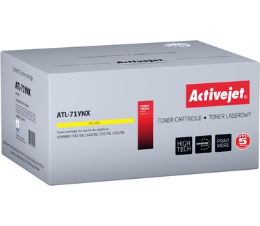 Activejet Activejet ATL-71YNX Tonercartridge voor Lexmark printers; Vervanging Lexmark 71B2HY0; Supreme; 3500 pagina's; geel