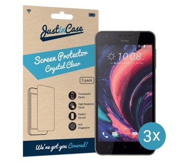 Just in Case Tempered Glass HTC Desire 10 Lifestyle - Arc Edge