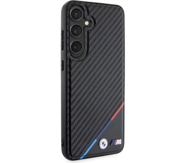 BMW M Tricolor Back Case - Samsung Galaxy S24 Plus (S926) - Zwart Zwart