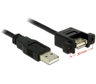 Delock 1m 2xUSB2.0-A