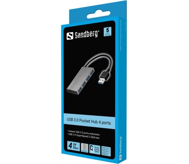 Sandberg USB 3.0 Pocket Hub 4 ports