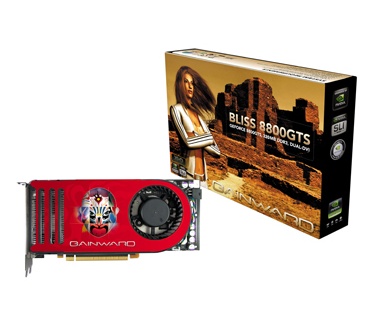 Gainward GeForce 8800 GTS 320MB DDR3 (PCI-e, 2x DVI) BP8800GTS-320M-TV-DD