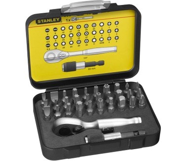 Stanley Bitset Expert Pro 1/4 - Ratelsleutel (32 delig)