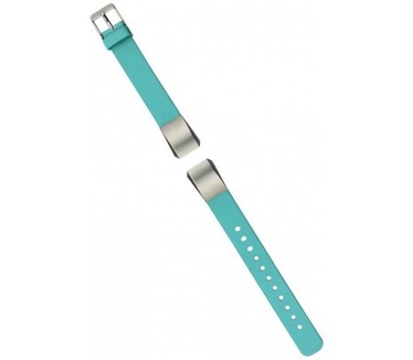 qMust Single Tour Lederen Watchband Fitbit Alta - Licht Blauw