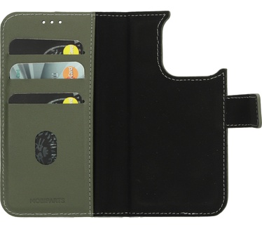 Mobiparts Leather 2 in 1 Wallet Case Apple iPhone 15 Pro Green