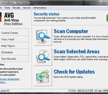 AVG Anti-Virus Free Edition 7.5.524 screenshot (410 pix)