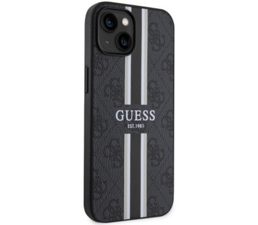 Guess 4G Printed Stripe Back Case - Apple iPhone 14 (6.1") Zwart Zwart
