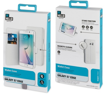 BeHello Samsung Galaxy S7 Edge Wallet Case White