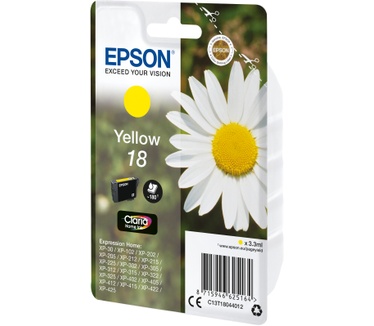 Epson Singlepack Yellow 18 Claria Home Ink