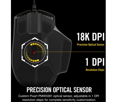Corsair Glaive RGB Pro Zwart