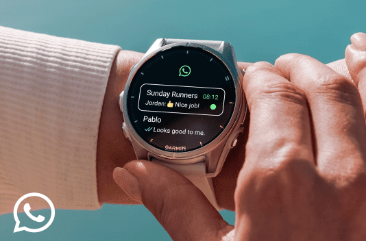 WhatsApp voor Garmin-horloges