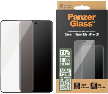 PanzerGlass PanzerGlass® Screen Protector w. Black Frame Xiaomi Redmi Note 15 Pro+ 5G | Poco M8 Pro | Ultra-Wide Fit