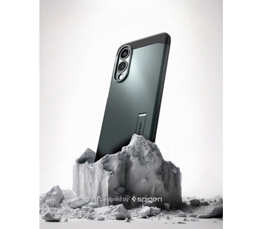Spigen Galaxy S25 Edge Case Tough Armor AI (MagFit) Groen
