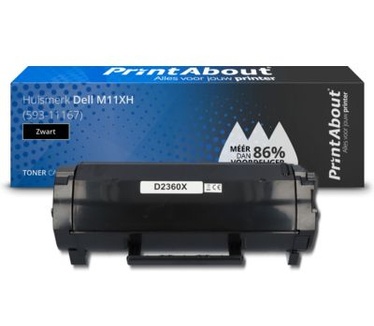 PrintAbout Huismerk Dell M11XH (593-11167) Toner Zwart