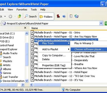 Anapod explorer screenshot