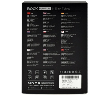 Onyx Boox Poke 4 Lite Zwart